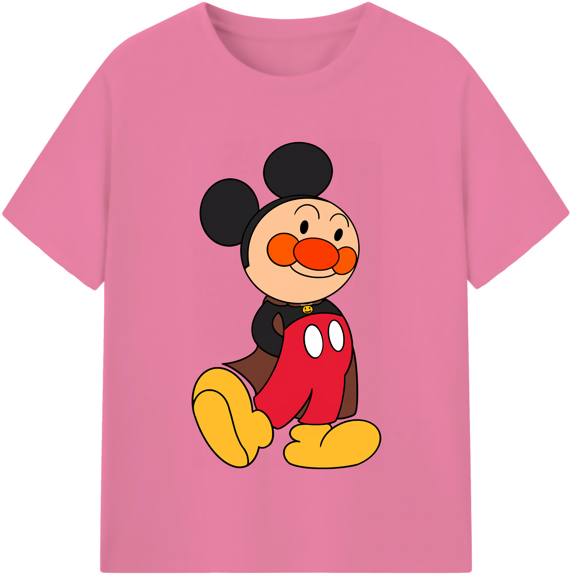 （画像用） アンパンマン Anpanman 綿100％半袖Tシャツ（フロントプリント）